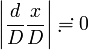 \left|\frac{d}{D}\frac{x}{D}\right| \risingdotseq 0